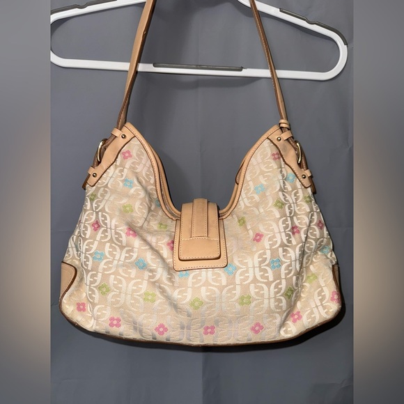 Vintage RARE Fossil Signature Flower Power Hobo Bag - Picture 6 of 13